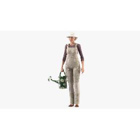 3D模型-Old Lady in Gardening Outfit 3D model